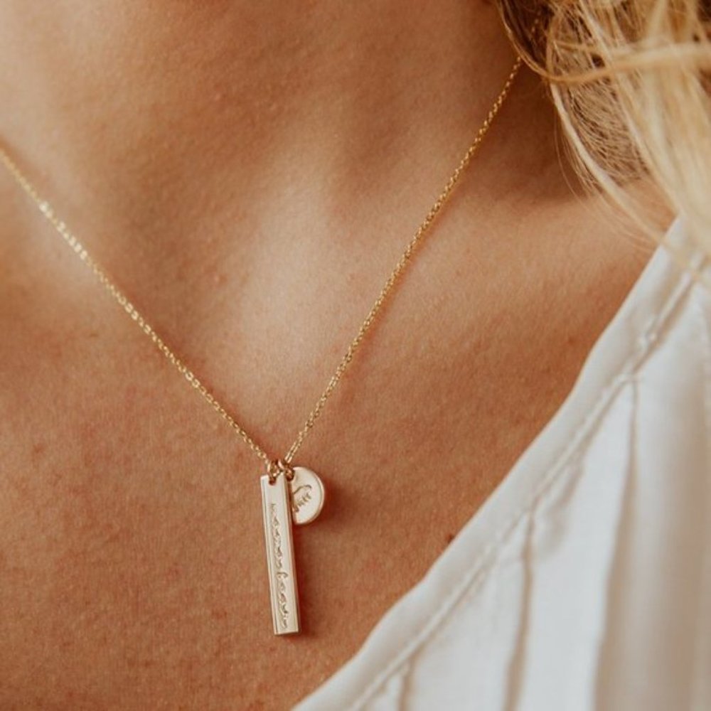 “Motherly Love” Mama Bear Pendant Layered Necklace - Picture 9 of 13